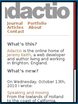 Adactio at 240 px