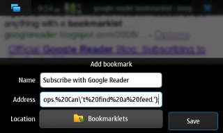 MicroB - Add Bookmark