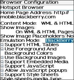 BlackBerry Emulation Mode