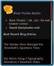Black Phoebe Mobile