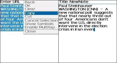Bolt Edit URL and new Blacberry Note