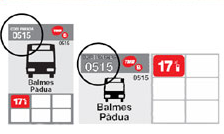  Code on bus stop sign
