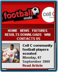 Cell C Football Mobile Website 