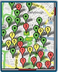dunlinbikes.mobi - map view 