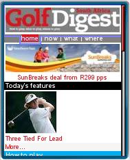 GolfDigest Mobile Web Edition 