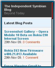The Independent Symbian Blog The Independent Symbian Blog