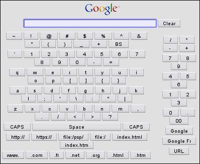 On screen keyboad for PSP and Samsung Instinct