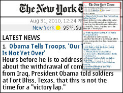 Symbian V7.2 Browser - NYTines Mobile
