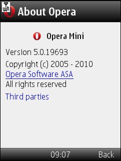 Opera Mini 5.0.19693