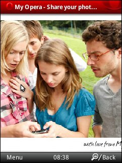 Opera Mobile 10 Beta 3 on Nokia N95-3