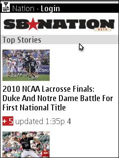SB Nation Mobile