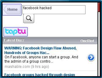 Taptu Real-Time Serch Results 