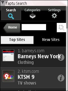 Taptu Top Sites