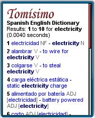 Tomisimo Mobile Spanish English Dictionary 