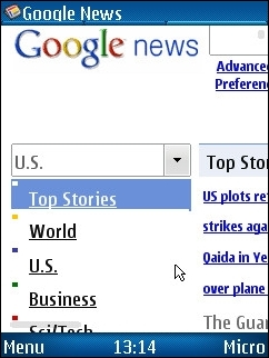 UCWEB 7 - Google News 