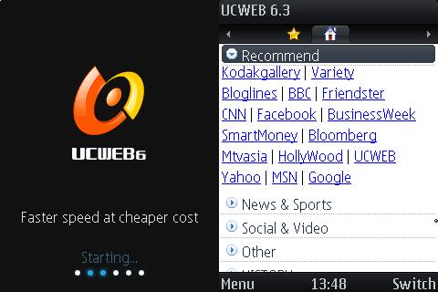 UCEEB 6.3 Splash Screen and default bookmarks