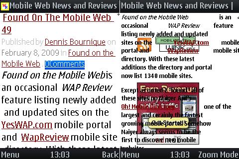 UCWEB 6.3 rendering Issues