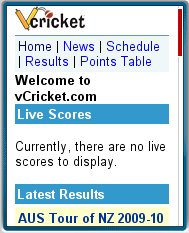 Vcricket Mobile 