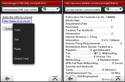 View PDFs in Opera Mini 