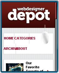 Web Designer Depot Mobile View 