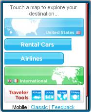 WhereTraveler Mobile Homepage