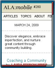 ALA:mobile - Homepage ALA:mobile - Homepage