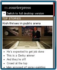 Evanston Courier Press Mobile Website