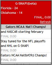 NCAA Football Championship - G-SNAP! Mobile
