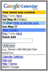  Google Calendar