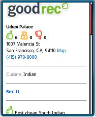 Goodrec Mobile Recomendations