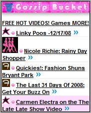 Gossip Bucket homepage