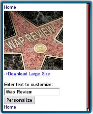 ImageChef - Hollywood WAP REVIEW