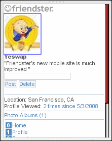 Friendster Mobile