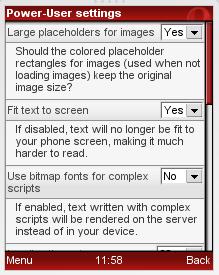 Opera Mini Power-User Settings