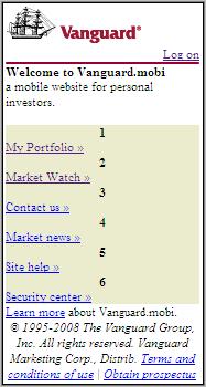 Vanguard.mobi Homepage