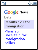 Google News result