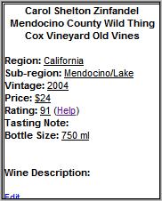 Wines.mobi detail page 