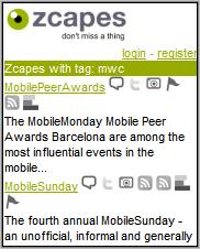 zcapes MWC mobile mini-blogs