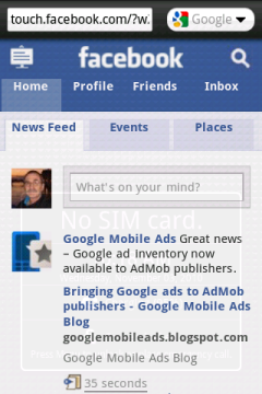 Opera Mini 5.1 New - Facebook 