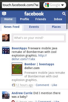 Opera Mini 5.1 Old - Facebook 