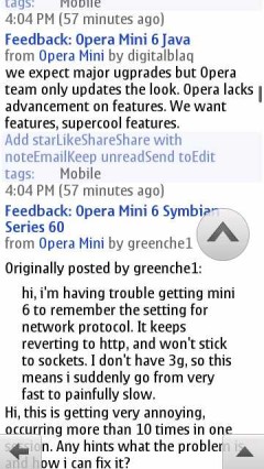 Opera Mini 6 (Symbian^3) Jump Button