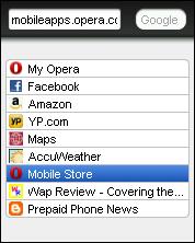 Opera Mini 6 Lite Speed Dials