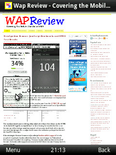 Opera Mobile 11 On Nokia N95 (non-touch)
