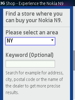 Find a store where you can buy your N9 Find a store where you can buy your N9