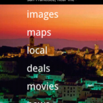Bing Mobile Homepage