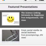 SlideShare Android - Main Menu