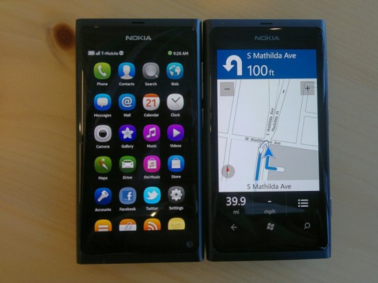 Nokia N9 and Lumia 800 Nokia N9 and Lumia 800