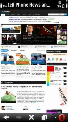 Opera Mobile 11.5 Update 1 - Intomobile
