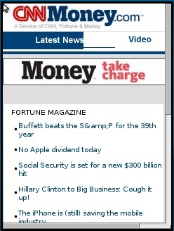 CNNMoney's Fortune Section