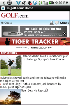 GOLF.com Mobile
